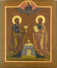Antique 19c Russian Icon of St Peter & St Paul (15252)
