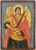 Antique 19c Greek icon of St Mihail (Michael)(15281)