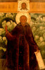 Antique Monumental 17c Russian Icon of the Sergiy Of Radonegsk (55631)