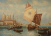 Antique 19c oil on canvas of Venice signed J.Beaufort (8123)