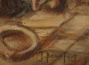 Antique 19c oil on canvas of Venice signed J.Beaufort (8123)